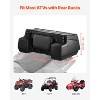 VEVOR ATV Rear Storage Box, 95L ATV Rear Cargo Box with Padded Backrest, Waterproof LLDPE and Lockable Gear Storage Box Fit Most ATVs, Black - 4 of 4