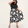 Women's Classic Rose Volume Midi Skirt - kate spade new york x Target Black/Cream - 3 of 4