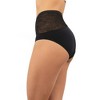 Saalt Leak Proof Period Underwear Regular Absorbency - Soft-Stretch European Lace High Waist Briefs - 2 of 4