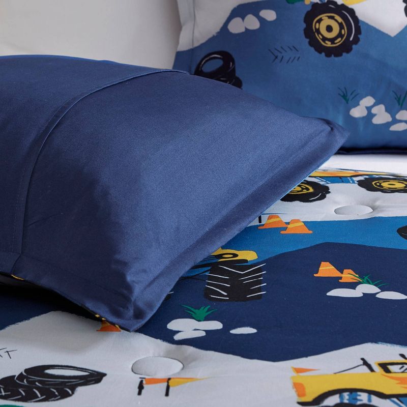 Landon Reversible Monster Truck Print Kids' Comforter Set - Mi Zone, 6 of 11