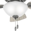 Hunter 34" Watson Lighted Ceiling Fan Matte Silver Finish with 5 Blades in Light Gray Oak/Warm Grey Oak for Small Rooms - 4 of 4