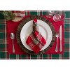 Design Imports  Christmas Plaid Napkin Set 6 Piece, Tango Red, 18X18" - 2 of 4