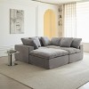 GDFStudio Fowler Modular Boucle Fabric and Compressed Foam Sectional Sofa - 2 of 4