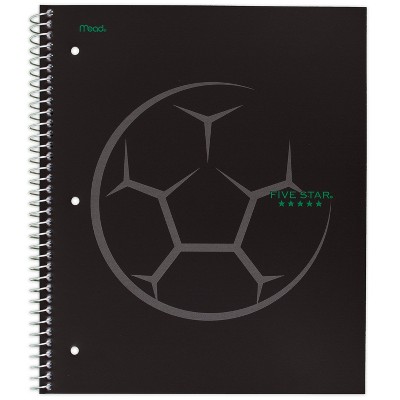 Spiral Notebook 1 Subject College Ruled Sports Soccer - Five Star