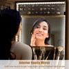 Whizmax 360° Swivel Jewelry Cabinet with LED Lights,Inside Makeup Mirror,Rotatable Full Length Mirror with Jewelry Storage for Bedroom - 4 of 4