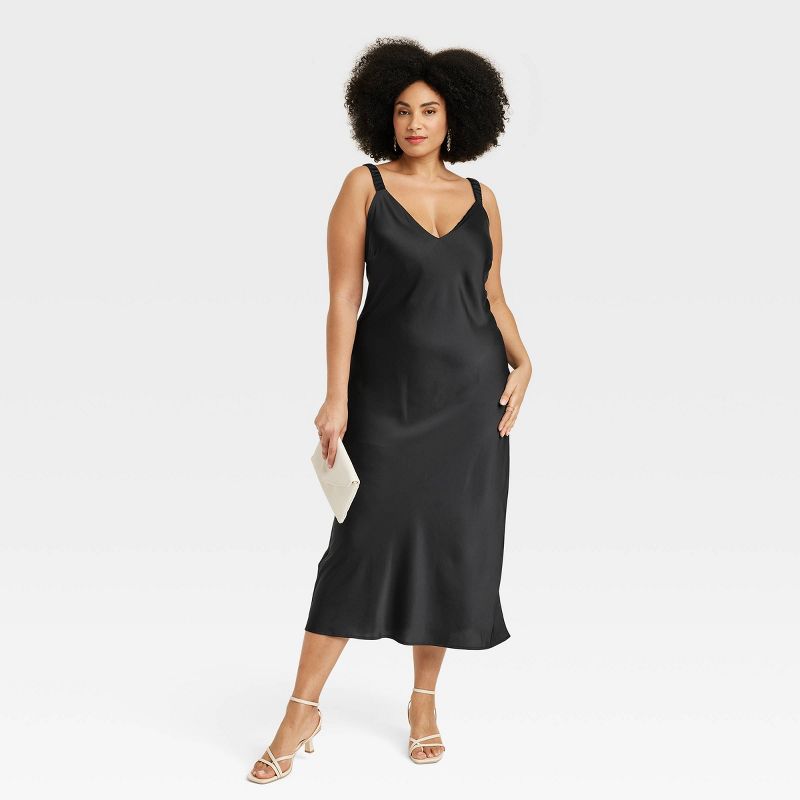 Women's Midi Perfect Slip Dress - A New Day™, 4 of 8