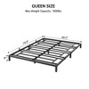 Garvee 8 Inch Twin Bed Frame No Box Spring Needed, Heavy Duty Metal Platform Bed Frame Twin Size for Bedroom Easy Assembly, Noise Free, Black - 2 of 4