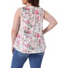 Agnes Orinda Women's Plus Size Round Neck Sleeveless Pleated Flowy Casual Boho Tank Top - 4 of 4