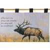 Manual Woodworkers and Weavers "Grey Ghost with Verse" Wall Tapestry, 36 x 26 Inches, Cotton Woven Horse Art with Scripture Quote, Multi-Color - 3 of 3