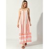 Allegra K Women's Boho Printed Summer Sleeveless V Neck Flowy Sundresses - 2 of 4