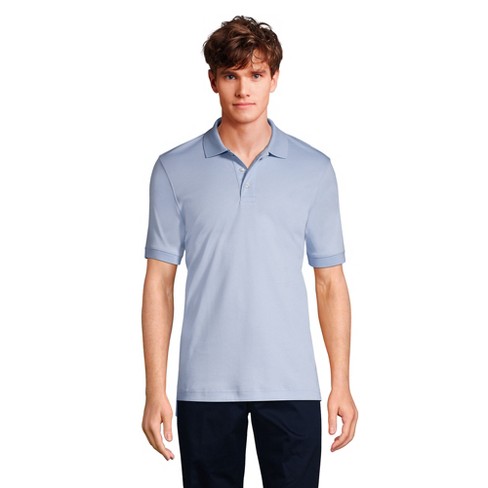 Lands' End School Uniform Men's Short Sleeve Interlock Polo Shirt ...