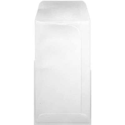 LUX 24# Large Drive-In Banking Envelopes 3 3/4" x 7" White 50/PK LDI-24WW-50