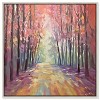 Art Remedy Road in Autumn Pastel Color Abstract Wall Art Framed - 2 of 4