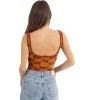 Women's CHECKED KNIT CROP TANK TOP - Bailey Rose - image 2 of 3