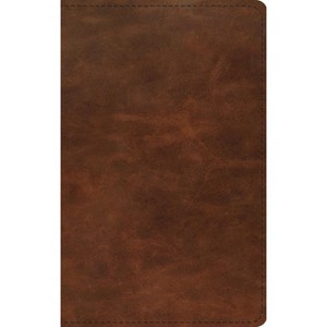 ESV Thinline Bible, Red Letter (Full Grain Leather, Saddle Brown) - by  Esv Bibles (Leather Bound) - 1 of 1