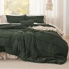 Bedsure Pinch Pleat Comforter Set,Textured Bedding with Elegant Pintuck Design, Soft and Lightweight - 2 of 4