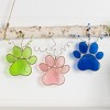 Transpac Stained Glass Pet Paw w/Wire Beads Set Home Decorations Set of 3 Spring - 2 of 2