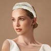 Unique Bargains Women's Elegant Lace Mesh Star Pattern Hairband 6.30"x5.12" Beige 1 Pc - 2 of 3