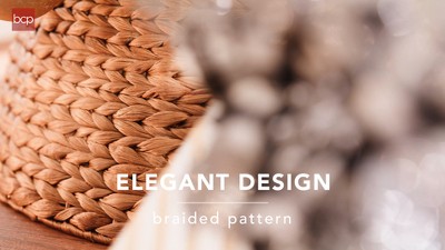 Natural Woven Hyacinth Christmas Tree Collar
