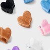 Girls' 12pk Flocked Heart Mini Claw Clip Set - art class™: Hair Styling, Fashion, Securing Hair - 3 of 3