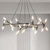 Airsurfer 41" Branch Chandelier - Adjustable Frosted Tube Pendant Light for Dining/Living Room (No Bulbs) - 2 of 4