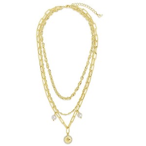 SHINE by Sterling Forever Navigator Layered Chain Necklace - 1 of 3