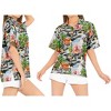 HAPPY BAY Button Down Shirt Casual Beach Blouse Shirt Summer Short Sleeve Tropical Vacation Tops Hawaiian Shirts Colorful - 4 of 4