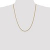 Black Bow Jewelry 2mm, 14k Yellow Gold, Solid Franco Chain Necklace - 2 of 4