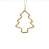 NAYSAYE Party Decoration Beaded Golden Tree Ornament for Holiday Home Decorations, Gold, 3.5"*0.25"*4" - 3 of 4