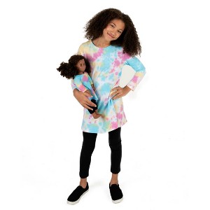 Leveret Girl and Doll Matching Cotton Dress - Classic Prints - 1 of 3