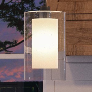 Urban Ambiance Luxury Contemporary Pendant Light,  13.5"H x 7.75"W,  Charcoal Finish, UHP2263 - 1 of 4