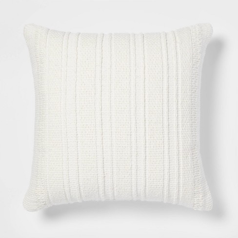 Large Lumbar Pillow with Down Insert-Cream