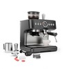 Chefman Crema Deluxe Double Boiler Espresso Machine, Conical Burr Grinder and Steam Wand – Black - 2 of 3