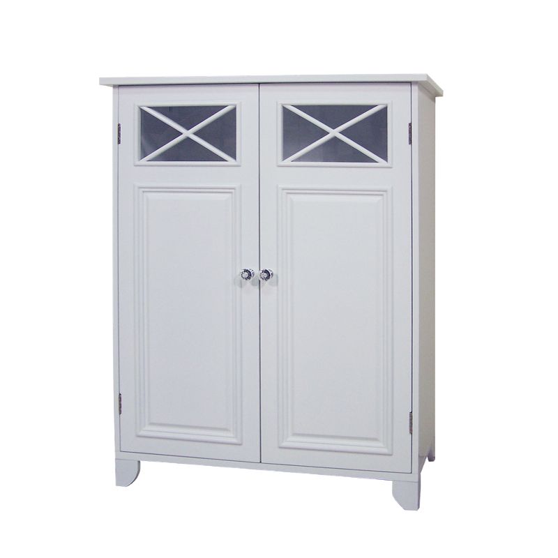 Dawson Two Doors Floor Cabinet White - Elegant Home Fashions, 1 of 9