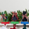 Northlight Reindeer, Tree, and Snowman Chalkboard Christmas Stocking Holders - 7" - Set of 3 - 4 of 4