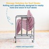 ECR4Kids The Surf Storage Rack, Stores 10 Portable Lap Desks, Silver - 3 of 4