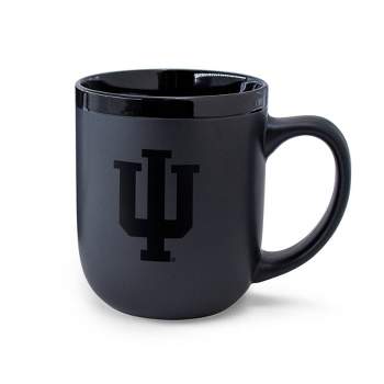 NCAA Indiana Hoosiers 12oz Ceramic Coffee Mug - Black