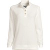 Lands' End Women's Waffle Knit Button Placket Top - 3 of 3