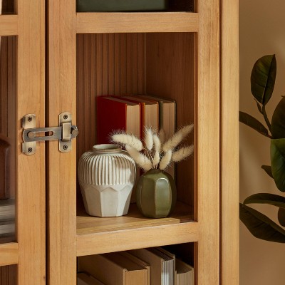 Multi-Faceted Ceramic Bud Vase Cream - Hearth & Hand™ with Magnolia, 3 of 11