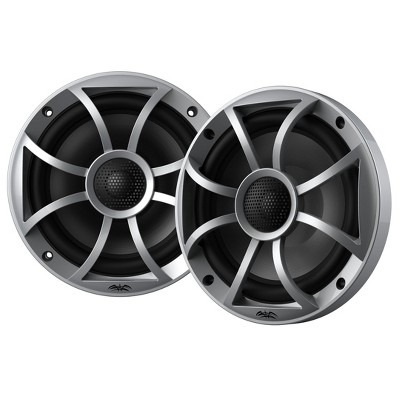Wet Sounds RECON 6-S Recon Series 6.5" 60-Watt RMS Coaxial Speakers With Silver XS Grille And Cone (Pair)