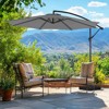 HANPURE 9.8FT Offset Patio Umbrella, Cantilever Sun Shade with Tilt, 8 Ribs, UV Protection for Backyard, Lawn, Garden, Pool - 4 of 4