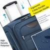 3 Pieces Soft Shell Suitcase, Expandable Luggage With TSA Lock 360 Degree Upright Spinner Wheels For Travel - 3 of 4