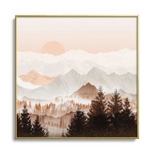 Iveta Abolina Cinnamon Peak Metal Framed Art Print - Deny Designs - 1 of 4