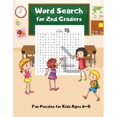 Word Search For 2nd Graders - Large Print by  Wordsmith Publishing (Paperback)