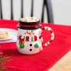 Evergreen Ceramic Cup, 16 OZ, Shaped Snowman - 4 of 4