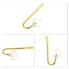 Unique Bargains Vintage Clothes Hooks 3.35"x1.77"x1.06" Gold Tone 4 Pcs - 3 of 4