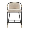 Upholstered Counter Stool with Metal Frame (Set of 2) - 3 of 4