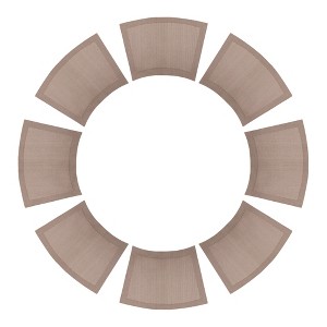 REGALWOVEN Decorative Washable Heat-resistant Wipeable Kitchen PVC Placemats 8 Pcs - 1 of 4