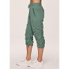 RBX Active Women's Lightweight Quick Drying Capris Adjustable Leg/Inseam Stretch Woven Workout Hiking Cropped Jogger Pants with Pockets - 4 of 4