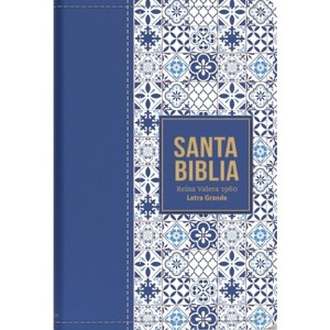 Biblia Rvr 1960 Letra Grande Tamaño Manual Símil Piel Azul Claro(bible Rvr 1960 Large Print Handsize Leatherlike Tiles Light Blue (Spanish Edition) - 1 of 1